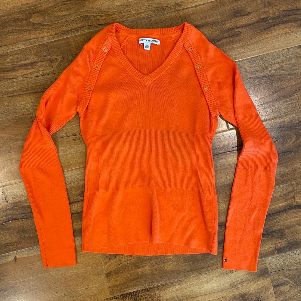 Tommy Hilfiger orange sweater
